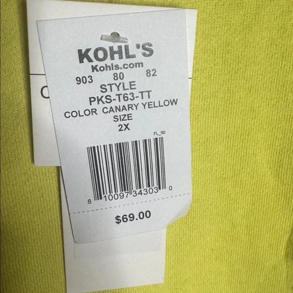 NWT PSK Collective Canary Yellow Sweatshirt & Joggers Set Size 2X | Athleisure - Picture 5 of 8